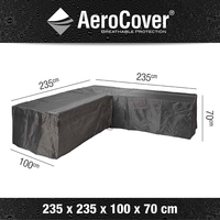 Aerocover Loungesethoes L Vorm 235x235x100x70 Cm