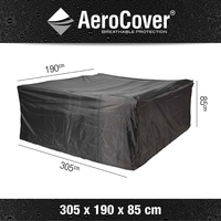 Aerocover Tuinsethoes 305x190xh85   Antraciet