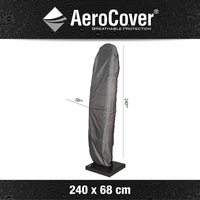 Aerocover Zweefparasolhoes H240x68   Antraciet