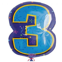 Ballon Cijfer '3'