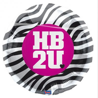 Ballon 'happy Birthday Zebra'