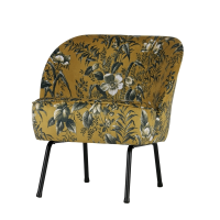 Be Pure Vogue Fauteuil Fluweel Poppy Mosterd