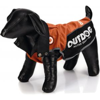 Honden Regenjas Outdog Oranje/zwart Xl 47 Cm