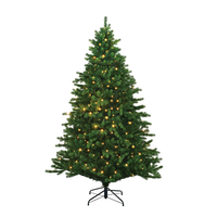 Black Box   Kunstkerstboom Led Hamilton Tree Maat In Cm: 185 X 127 Groen 250 Lampjes Met Warmwit Led