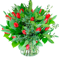 Boeket Rode Tulpen (niet Leverbaar In Verband Met Seizoen)