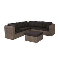 Buddha Lounge Chowan Loungeset   6 Delig Org. Grey/d. Antraciet