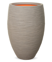 Capi Nature Rib Nl Vase Luxe 39x60cm Bloempot Grijs