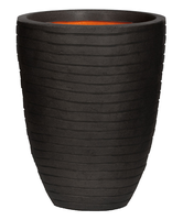 Capi Nature Row Nl Vase Laag 54x52cm Bloempot Zwart