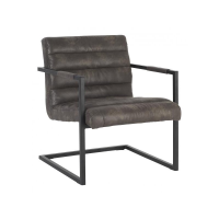 D Bodhi River Ohio Fauteuil   Recycled Leather Grey