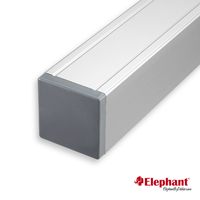 Elephant | Aluminium Paal/kap | Aluminium | 68x68 Mm Lengte 99 Cm
