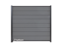 Elephant | Tuinscherm Modular | 180x180 Cm | Rock Grey/antraciet