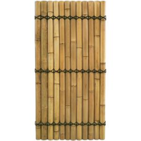 Bamboe Schutting Gehalveerd Naturel 90 X 180 Cm X 60 80 Mm