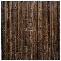 Bamboe Schutting Zwart 180 X 180 Cm X 35 45 Mm