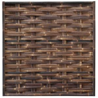 Bamboe Schutting Zwart Gevlochten 180 X 180 Cm – Horizontaal