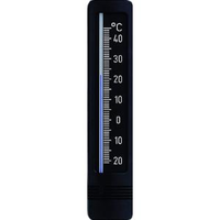 Buitenthermometer Kunststof Zwart/zilver 22 Cm