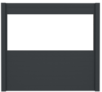 Ideal | Basisset Scherm Antraciet 6 Planks | 180x200