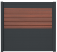 Ideal | Scherm Antraciet  Symmetry Cinnabar | 180x180 | 6 Planks
