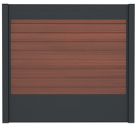 Ideal | Scherm Antraciet  Symmetry Cinnabar | 180x200 | 9 Planks