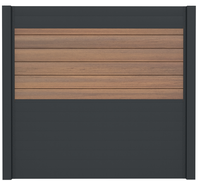 Ideal | Scherm Antraciet  Symmetry Warm Sienna | 180x180 | 6 Planks