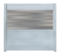 Ideal | Scherm Zilver  Horizon Castle Gray | 180x200 | 6 Planks