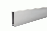 Ideal | Zilver Begin  En Eindprofiel Voor Aluminium Scherm | 180 Cm