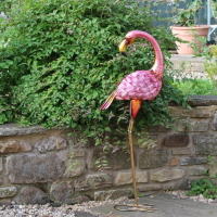 Flamingo Tuinbeeld Metaal