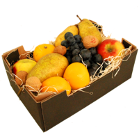 Fruitkistje Met Seizoensfruit