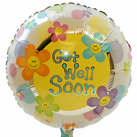 Get Well Ballon Flower 45cm