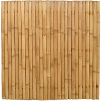 Bamboe Schutting Naturel 90 X 180 Cm X 60 80 Mm