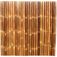 Bamboe Schutting Zwart 90 X 180 Cm X 60 80 Mm