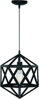 Hanglamp Cubo Zwart 35cm