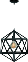 Hanglamp Cubo Zwart 45cm*