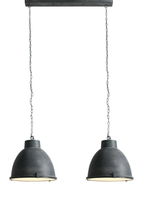 Hanglamp Industrie Beton Grijs 2 Lichts*