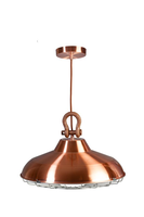 Hanglamp Industry Rood Koper
