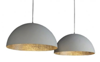 Hanglamp Mat Wit & Antiek Zilver 2 Lichts 70cm