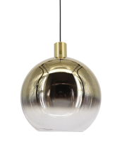 Artdelight Hanglamp Rosario Glas Goud & Helder 30cm
