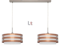 Hanglamp Stripe 2 Lichts Koper