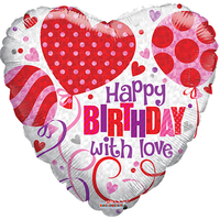 Happy Birthday With Love Ballon