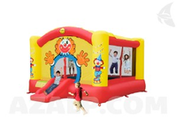 Happy Hop Super Clown Slide Bouncer
