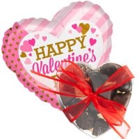 Happy Valentine's Day Pink/gold Met Valentijn Bonbons