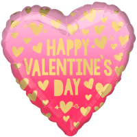 Happy Valentine's Day Roze Ombré