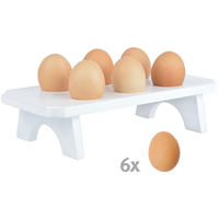 Houten Eierrek 6 Eieren
