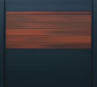 Ideal Scherm | Antraciet  Horizon Rosewood | 180x180 | 6 Planks