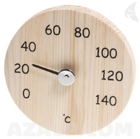 Ilogreen Thermometer Hout Rond Blank