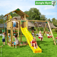 Jungle Gym Chalet + Swing