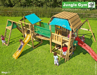 Jungle Gym | Speelparadijs Mega 1 Deluxe | Blauw
