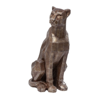 Kare Design Deco Figurine Sitting Cat Rivet Copper