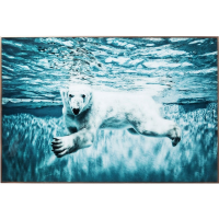 Kare Design Picture Frame Alu Swimming Polar Bear 80x120cm