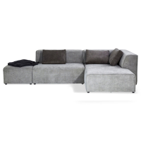 Kare Design Sofa Infinity Chenille Ottomane Rechts