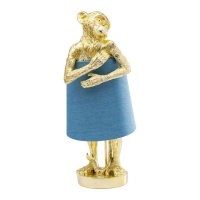 Kare Design Tafellamp Monkey Gold Blue
